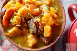 heartysplitpeasausagesweetpotatoesoup.jpg - image